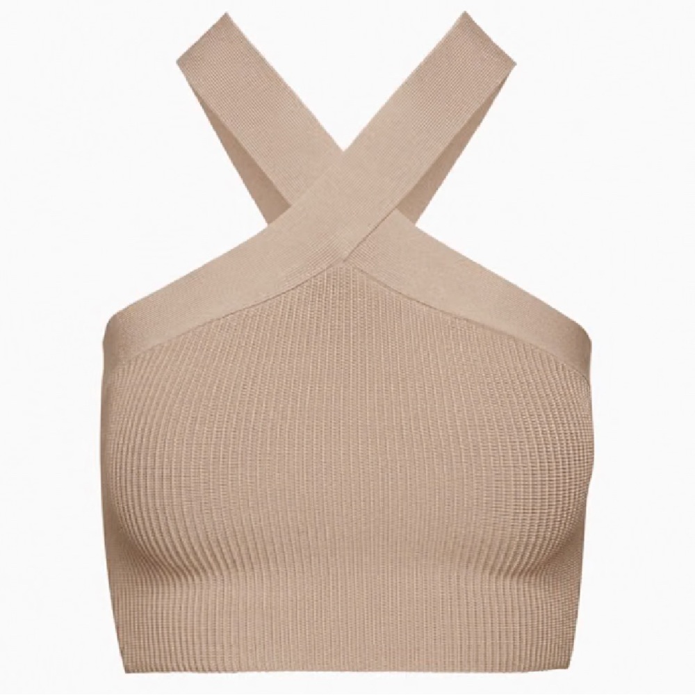 Babaton
Sculpt Knit Criss Cross Cropped Tank Size M